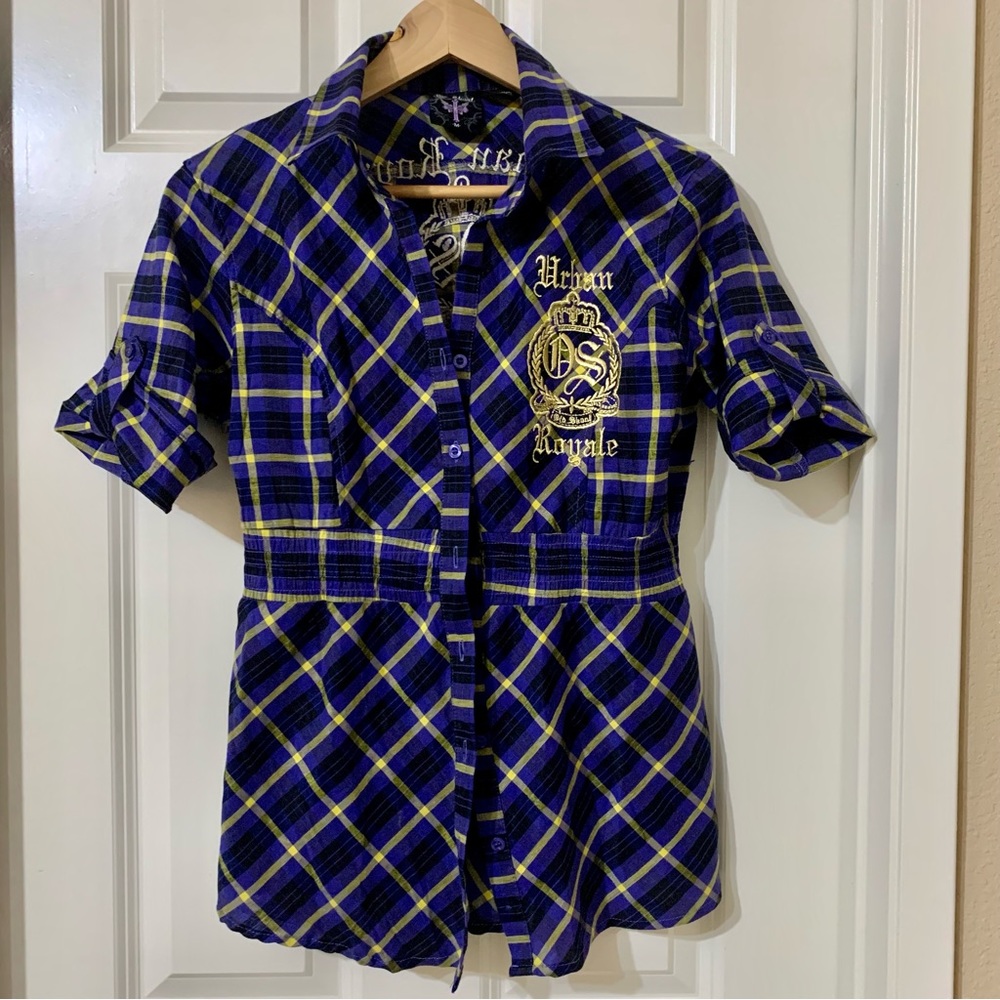 Old Skool Plaid Button Down Shirt